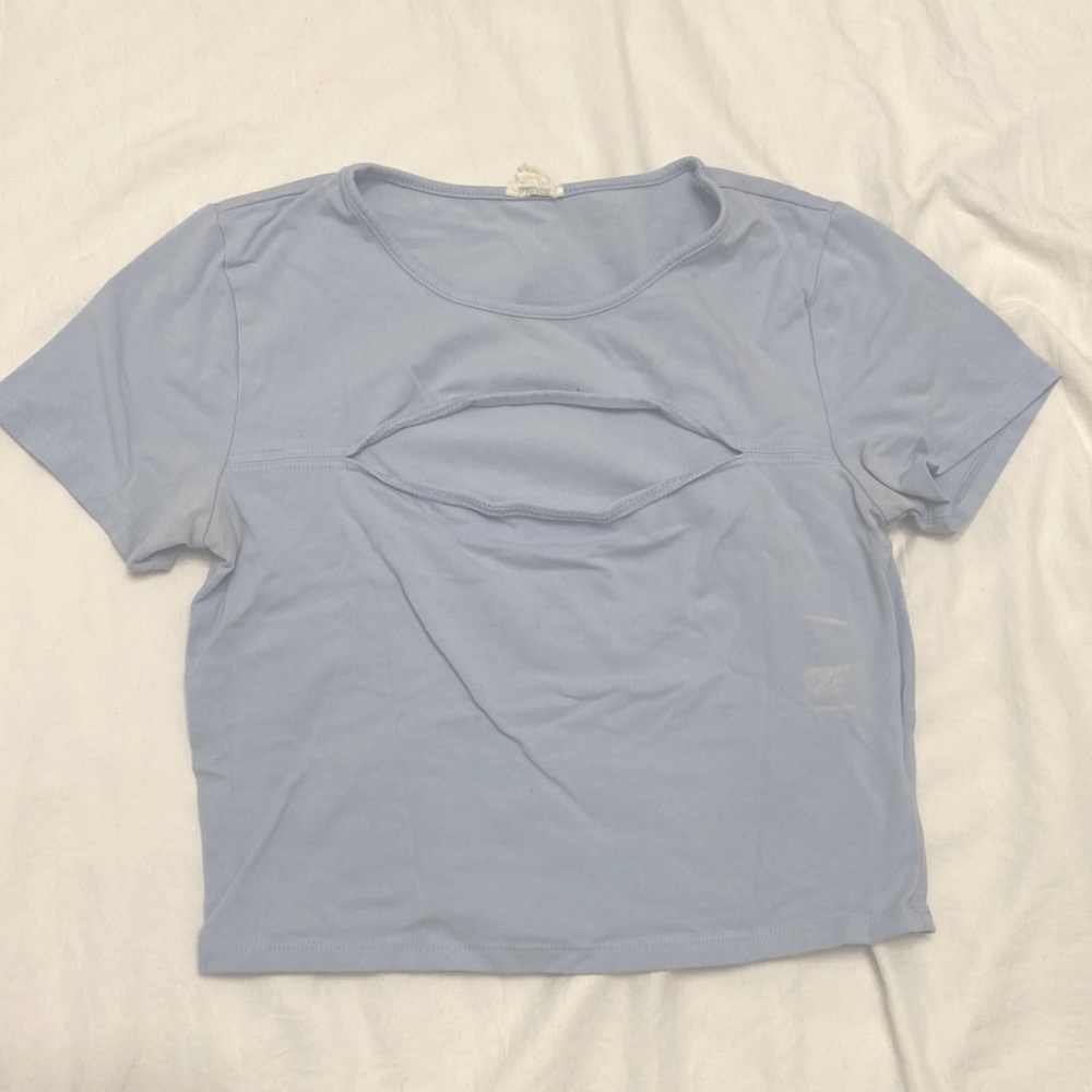 Garage Blue Crop Top